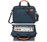 MoKo Custodia Borsa per Tablet da 12.9 inch, Custodia Morbida con Maniglia e Tracolla Compatibile con iPad Pro 12.9 M2 2022/2021/2020/2018, Borsa con Tasche Multiple, Indaco