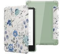 MoKo Custodia Compatibile con 6 Pollici Nuovo Kindle 11a Generazione 2024/2022, Cover Leggera con per eBook Reader in TPU Morbido Auto Sveglia/Sonno per Kindle 2024, Bianco & Blu