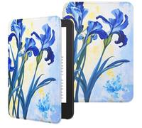 MoKo Custodia Compatibile con 6 Pollici Nuovo Kindle 11a Generazione 2024/2022 & Versione Internazionale, Cover Leggera con Auto Sveglia/Sonno per Kindle 2024 11a Gen e-Reader, Iris Blu