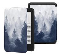 MoKo Custodia Compatibile con 6 Pollici Nuovo Kindle 11a Generazione 2024/2022 & Versione Internazionale, Cover Leggera con Auto Sveglia/Sonno per Kindle 2024 11a Gen e-Reader, Foresta Grigia