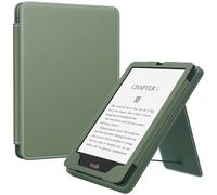 MoKo Custodia Compatibile con 7"/6.8" Kindle Paperwhite(12th/11th Generazione 2024/2021), Magnete Riattivazione e Standby, Con Supporto Verticale e Cinturino per Presa a Mano, Celadon