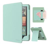 MoKo Custodia Compatibile con 7"/6.8" Kindle Paperwhite(12th/11th Generazione 2024/2021), Magnete Riattivazione e Standby, Con Supporto Verticale e Cinturino per Presa a Mano, Verde Agave