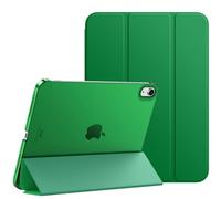 MoKo Custodia Compatibile con iPad 10 Generazione 2022 iPad 10,9", Custodia con Coperchio Tripieghevole, Retro Traslucido in Pelle PU e PC, Auto Riattivazione e Standb, Verde Foresta