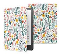 MoKo Custodia Compatibile con Kindle Paperwhite 11ª Generazione 2021, Schermo da 6,8", Custodia Protettiva Ultra Sottile Leggera per Lettore Ebook, Fiori