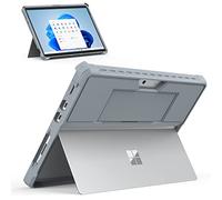 MoKo Custodia Compatibile con Microsoft Surface PRO 2021 con Schermo da 8-13", Custodia Protettiva di Retro Rigido e Morbido in Policarbonato e TPU, con Bordo Antiurto Rinforzato, Blu Ghiaccio