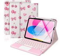 MoKo Custodia con Tastiera Multi-touch per iPad (A16) 11ª/10ªgen,Fioc Cili