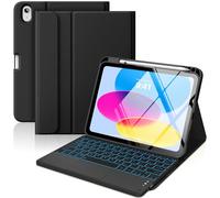 MoKo Custodia con Tastiera Multi-touch per iPad (A16) 11ª/10ªgen,Nero