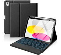 MoKo Custodia con Tastiera Multi-touch per iPad (A16) 11ª/10ªgen, Nero