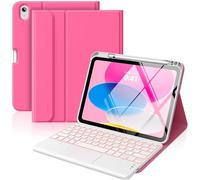 MoKo Custodia con Tastiera Multi-touch per iPad (A16) 11ª/10ªgen,Ros. Pers.
