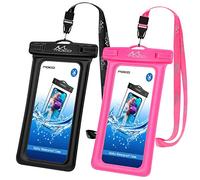 MoKo Custodia galleggiante impermeabile per telefono, confezione da 2, custodia galleggiante per telefono con cordino compatibile con iPhone 14, 13, 12, 11 Pro Max X/Xr/Xs, SE 3/2, Galaxy S22/S21/20,
