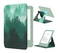 MoKo Custodia Girevole a 360° per 6" Ebook Reader, Foresta Verde
