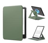MoKo Custodia Girevole a 360° per 7" eBook Reader 12a Gen 2024, Retro Trasparente Staccabile Magnetica Regolabile con Auto Wake/Sleep, Non compatibile con TCL Remarkable Kobo, Celadon