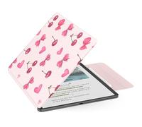 MoKo Custodia Magnetica per Kindle Scribe 11" (3a Generazione) e Kindle Scribe Colorsoft (1a Generazione) - Copertina in PU premium sottile con astuccio penna e Auto Sonno/Sveglia, Fiocco con Ciliegie