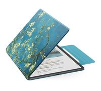 MoKo Custodia Magnetica per Kindle Scribe 11" (3a Generazione) e Kindle Scribe Colorsoft (1a Generazione) - Copertina in PU premium sottile con astuccio penna e Auto Sonno/Sveglia, Albicocchi in fiore
