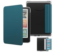 MoKo Custodia Magnetica Rimovibile per 7" E-reader 12a Gen 2024 e Color 2024/2025, Retro Ultra Chiaro Antigraffio Leggera Copertura Rigida Auto Sonno/Sveglia, NON per BOOX e Kobo, Gemma Verde