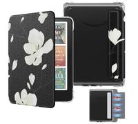 MoKo Custodia Magnetica Rimovibile per 7" E-reader 12a Gen 2024 e Color 2024/2025, Retro Ultra Chiaro Antigraffio Leggera Copertura Rigida Auto Sonno/Sveglia, NON per BOOX e Kobo, Magnolia