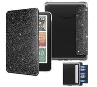 MoKo Custodia Magnetica Rimovibile per 7" E-reader 12a Gen 2024 e Colorsoft 2024/2025, Retro Ultra Chiaro Antigraffio Leggera Copertura Rigida Auto Sonno/Sveglia,NON per BOOX e Kobo, Nero Glitterato