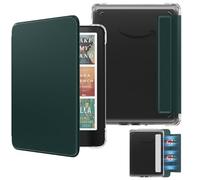 MoKo Custodia Magnetica Staccabile per 7" Kindle Paperwhite 12a Gen 2024 & Kindle Colorsoft 2024/2025,Ultra Chiaro Luce Posteriore Antigraffio e Copertura a Conchiglia con Auto Wake/Sleep, Verde Notte