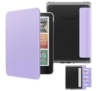 MoKo Custodia Magnetica Staccabile per 7" Kindle Paperwhite 12a Gen 2024 & Kindle Colorsoft 2024/2025,Ultra Chiaro Luce Posteriore antigraffio e Copertura a Conchiglia con Auto Wake/Sleep, Lilla