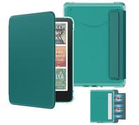 MoKo Custodia Magnetica Staccabile per 7" Kindle Paperwhite 12a Gen 2024 & Kindle Colorsoft 2024/2025,Ultra Chiaro Luce Posteriore Antigraffio e Copertura a Conchiglia con Auto Wake/Sleep, Verde Giada