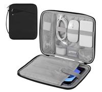 MoKo Custodia Morbida con Maniglia per Tablet da 9-11 Pollice, per iPad Pro 11 M4 2024/11 pollici iPad Air M2 2024/iPad 10a 10,9 2024/iPad Air 5/4 10,9, Galaxy Tab S9/S8/S7/A9+/A8/A7, Nero