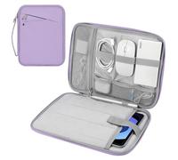 MoKo Custodia Morbida con Maniglia per Tablet da 9-11 Pollice, per iPad PRO 11 M4 2024/11 Pollici iPad Air M2 2024/iPad 10a 10,9 2024/iPad Air 5/4 10,9, Galaxy Tab S9/S8/S7/A9+/A8/A7, Viola