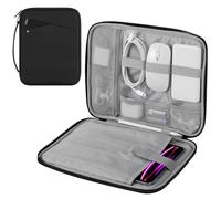 MoKo Custodia Morbida per Tablet da 12.9 Pollice, Custodia Protettiva Compatibile con iPad Pro 12.9 2024/2022/2021/2020/2018, iPad Air 12.9 2024, Resistente agli Spruzzi e agli Urti, Nero