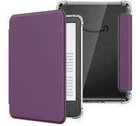 MoKo Custodia per 6" E-reader(11a Gen 2024/2022), Cover Posteriore in TPU Ultra Trasparente Morbida e Flessibile con Auto Sonno/Sveglia per e-reader 11a Gen 2024, Non per BOOX e Kobo, Viola Scuro