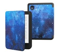 MoKo Custodia per 6" Tolino Shine Color/5 &Kobo Clara BW/Color, Blue Starry | Cover Folio ultra sottile e leggera con funzione Auto Wake/Sleep per Kobo Clara 2024/202