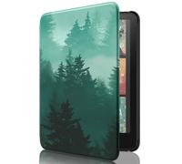 MoKo Custodia Compatibile con 7" Kindle Paperwhite (12a Generation-2024) e Kindle Colorsoft Signature Edition 2024, Leggera con Auto Wake/Sleep per Kindle Paperwhite 2024, Foresta Verde