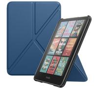 MoKo Custodia per 7" Kindle Paperwhite 12a Generation 2024 e Kindle Colorsoft 2024/2025, Case Origami Piegare con Cover Posteriore Magnetica in PC, Non Adatto a Kobo Libra, Blu Mare Scuro