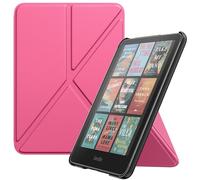 MoKo Custodia per 7" Kindle Paperwhite 12a Generation 2025/2026 e Kindle Colorsoft 2024/2025, Case Piegare con Cover Posteriore Magnetica in PC, Non Adatto a Kobo, Magenta