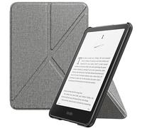 MoKo Custodia per 7" Kindle Paperwhite 12a Generation 2025/2026 e Kindle Colorsoft 2024/2025, Case Piegare con Cover Posteriore Magnetica in PC, Non Adatto a Kobo, Denim Grigio