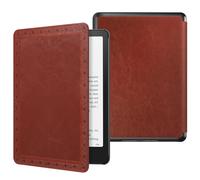 MoKo Custodia per 7" Kindle Paperwhite 12th Gen 2024&Kindle Colorsoft Signature Edition 2024, Custodia Protettiva in Policarbonato di Stile Semplice e Elegante per Kindle Paperwhite 2024,Twill Vintage