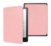 MoKo Custodia per 7" Kindle Paperwhite 12th Gen 2024&Kindle Colorsoft Signature Edition 2024,Custodia Protettiva in Policarbonato di Stile Semplice e Elegante per Kindle Paperwhite 2024, Rosa Cannella