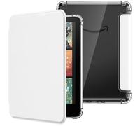 MoKo Custodia per 7" Kindle Paperwhite 12th Gen 2024 y Kindle Colorsoft Signature Edition 2024, Morbida Copertura Posteriore Flessibile Trasparente in TPU Copertura leggera a Conchiglia, Bianco