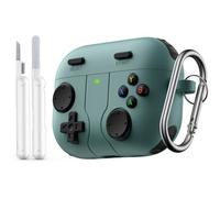 MoKo Custodia per AirPods Pro 3 2025 Cover con Kit di Pulizia Portachiavi Portatile,Compatibile con Apple AirPods Pro 3 Case,AirPod Pro3 Cover Protettiva in Silicone,Ritagli Precisi, Antiurto, Verde