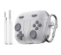 MoKo Custodia per AirPods Pro 3 2025 Cover con Kit di Pulizia Portachiavi Portatile,Compatibile con Apple AirPods Pro 3 Case,AirPod Pro3 Cover Protettiva in Silicone,Ritagli Precisi, Antiurto, Grigio