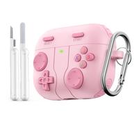 MoKo Custodia per AirPods Pro 3 2025 Cover con Kit di Pulizia Portachiavi Portatile,Compatibile con Apple AirPods Pro 3 Case,AirPod Pro3 Cover Protettiva in Silicone,Ritagli Precisi, Antiurto, Rosa