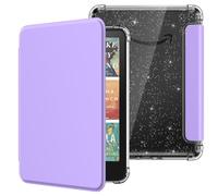 MoKo Custodia per E-Reader 7" 12a Generazione 2024/2025, Cover Posteriore in TPU Trasparente, Morbida e Flessibile con glitter Light Shell con Auto Wake/Sleep Non adatto a BOOX e Kobo, Lilla