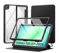 MoKo Custodia per Galaxy Tab A11 Plus 11" 2026, cover magnetica con supporto multi-angolo per Samsung Galaxy Tab A11+ 5G 11", protezione schermo integrata, auto wake/sleep, nero
