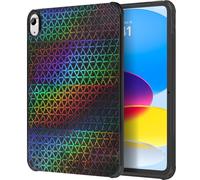 MoKo Custodia per iPad (A16) 11a Generazione 2025, iPad 10a Generazione Custodia 2022 Cover Protettiva in TPU Morbido Antiurto e Leggero con Posteriore, Dazzle Geometrico