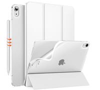 MoKo Custodia per iPad Air 6a Gen 11 Pollici (M2) 2024, Custodia iPad Air 5a/4a Gen 10,9” 2022/2020, Cover in TPU Morbido per iPad Air 6/5/4 Gen, Custodia Sottile per iPad Air,Bianco