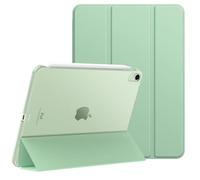 MoKo Custodia per iPad Air 11 Pollici (M3 2025 / M2 2024), Custodia iPad Air 5/4 Gen 2022/2020 10,9", Cover Sottile con Guscio Posteriore in PC Trasparente, Supporta Touch ID, Verde