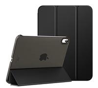 MoKo Custodia iPad (A16) 11a gen / 10a gen 2022 - Slim con supporto, Retro PC traslucido, Nero