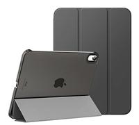MoKo Custodia per iPad di 10a generazione 2022, sottile rigida in policarbonato traslucido per iPad di 10a generazione 11,9" 2022, Touch ID, accensione e spegnimento automatico, grigio siderale