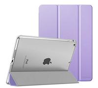 MoKo Custodia per iPad di 9a generazione 2021/8a generazione 2020/7a generazione 2019, iPad 10.2, custodia sottile con supporto e protezione posteriore satinata traslucida, lilla primaverile