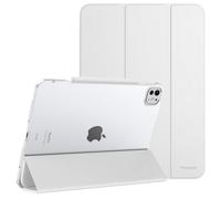 MoKo Custodia per iPad PRO 13 Pollici M4 2024 (7a Gen.), Custodia Sottile con Retro Traslucido in PC Rigido per iPad PRO 2024 (A2925/ A2926/A3007), Supporta Apple Pencil PRO, Bianco