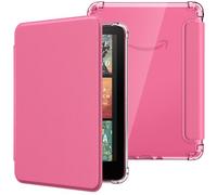 MoKo Custodia Compatibile con Kindle Paperwhite da 7 Pollici 12a Generazione 2024, Cover Leggera con per eBook Reader in TPU Morbido Auto Sveglia/Sonno, Rosa Lampone