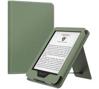 MoKo Custodia per Nuovo Kindle da 6" (11a Generazione, Uscita 2024/2022)/(10a/8a Generazione, 2019/2016), Cover a Conchiglia in PU Iltraleggera con Funzione Auto Wake/Sleep per Kindle 2024, Celadon